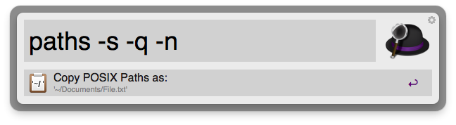 Copy Paths to Clipboard Screenshot