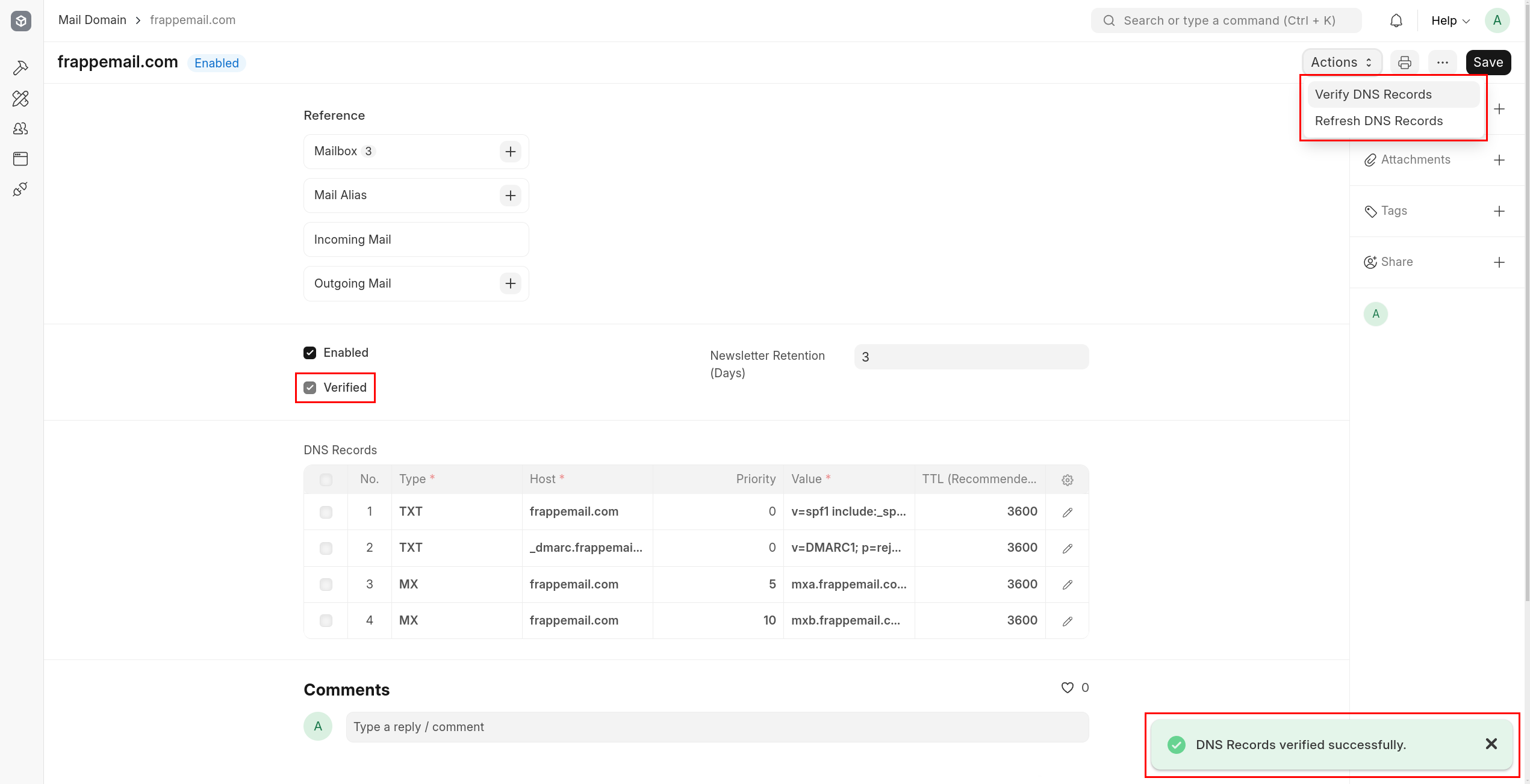 mail-domain-verify-dns-records