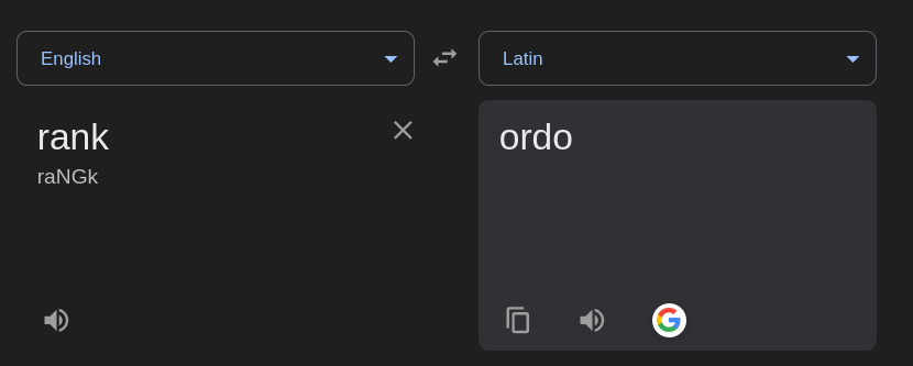 ordo name