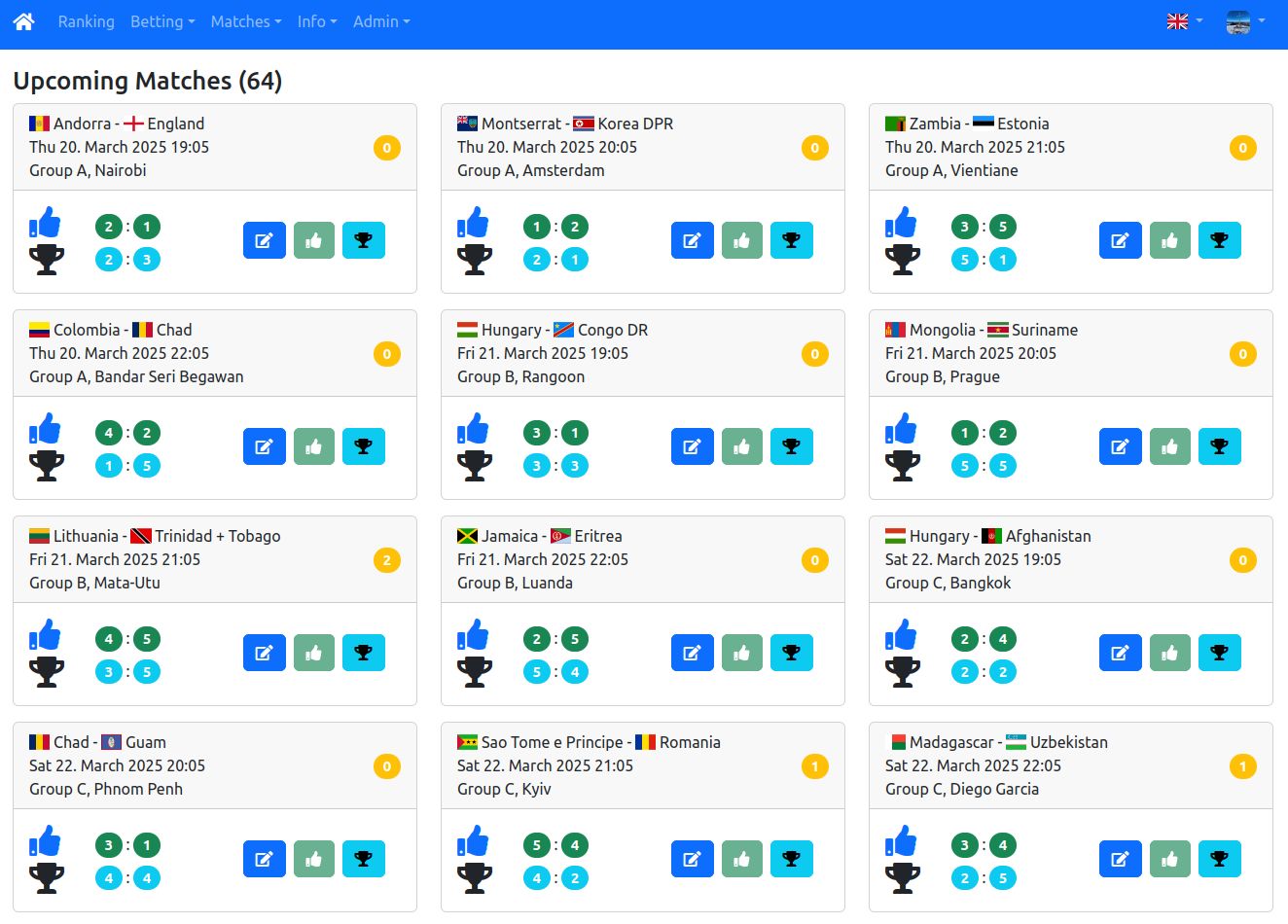 FredBet Screenshot 1