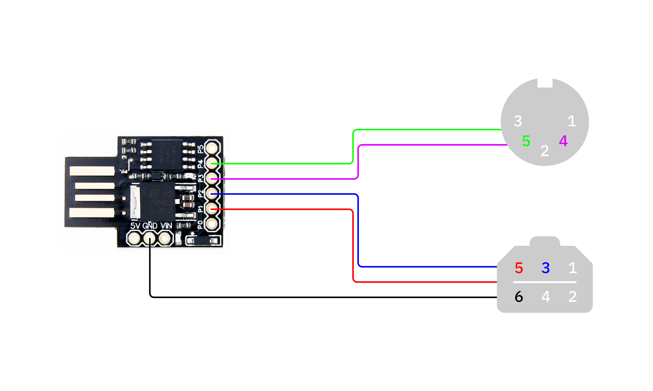 Digispark wiring diagram