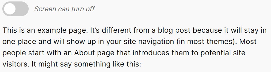 Multiple synchronized toggles