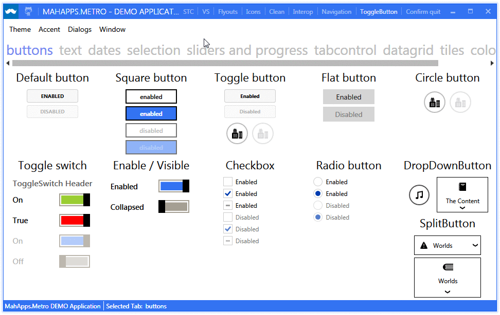 main demo window animated