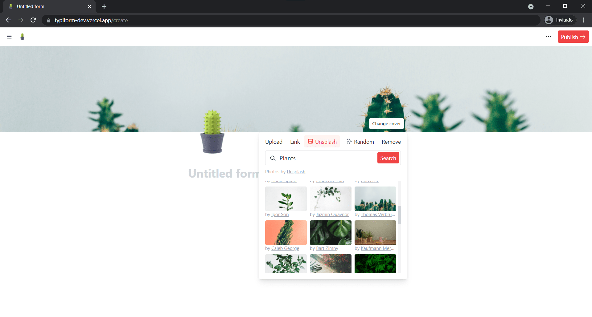 Unsplash Screenshot