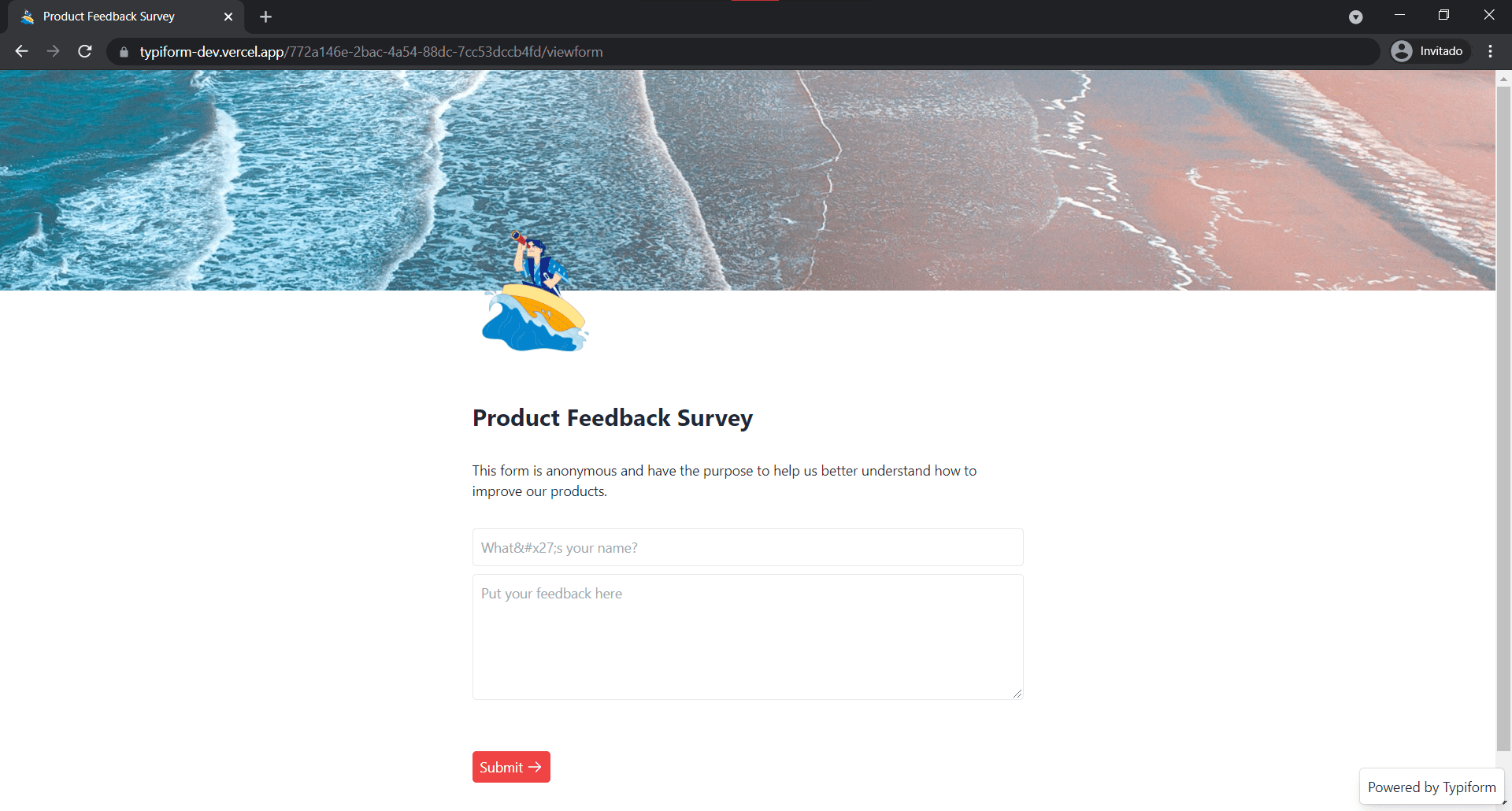 Viewform Screenshot