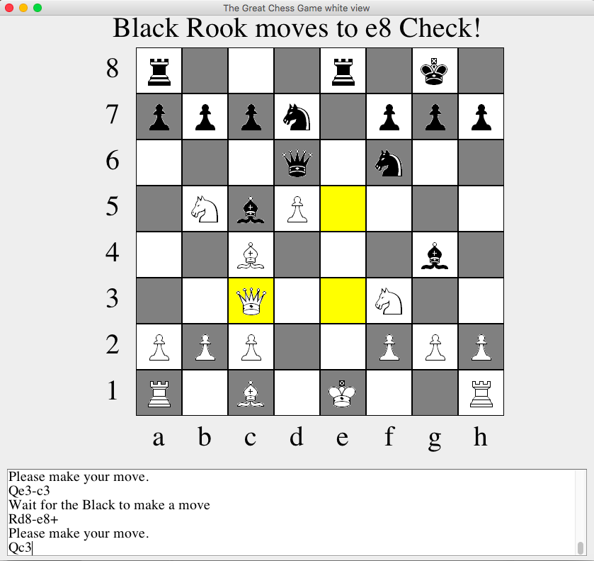 java chess game projects with source code