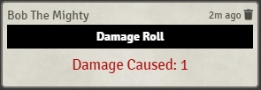 Damage Roll Example