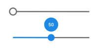 Slider with number indicator