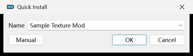 The Quick Install window