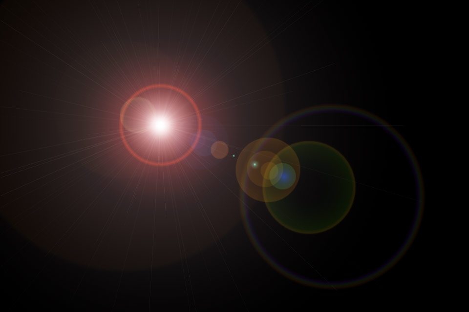Example of a Photoshop lens-flare