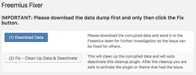 Plugin settings