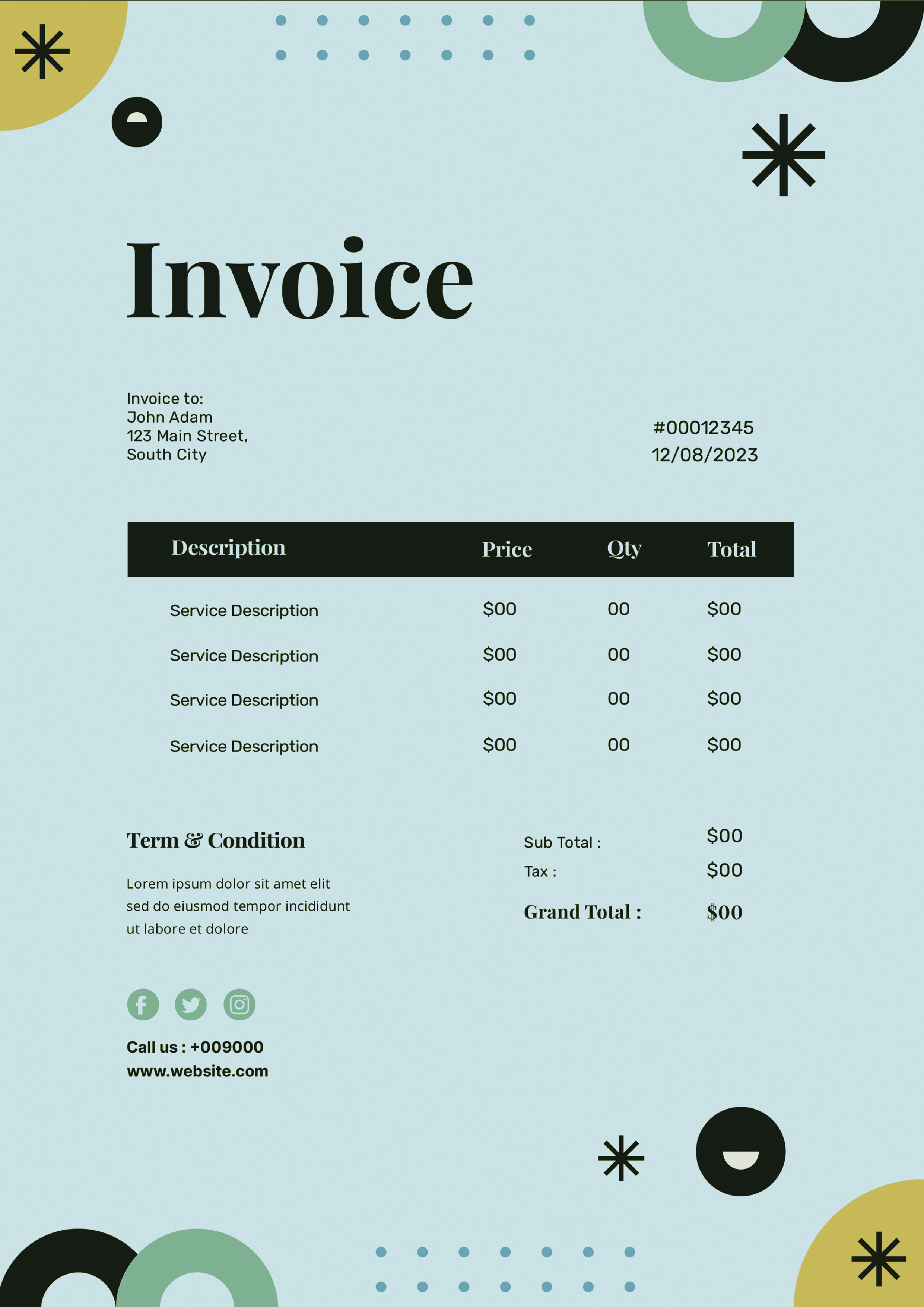 Invoice Agt 1