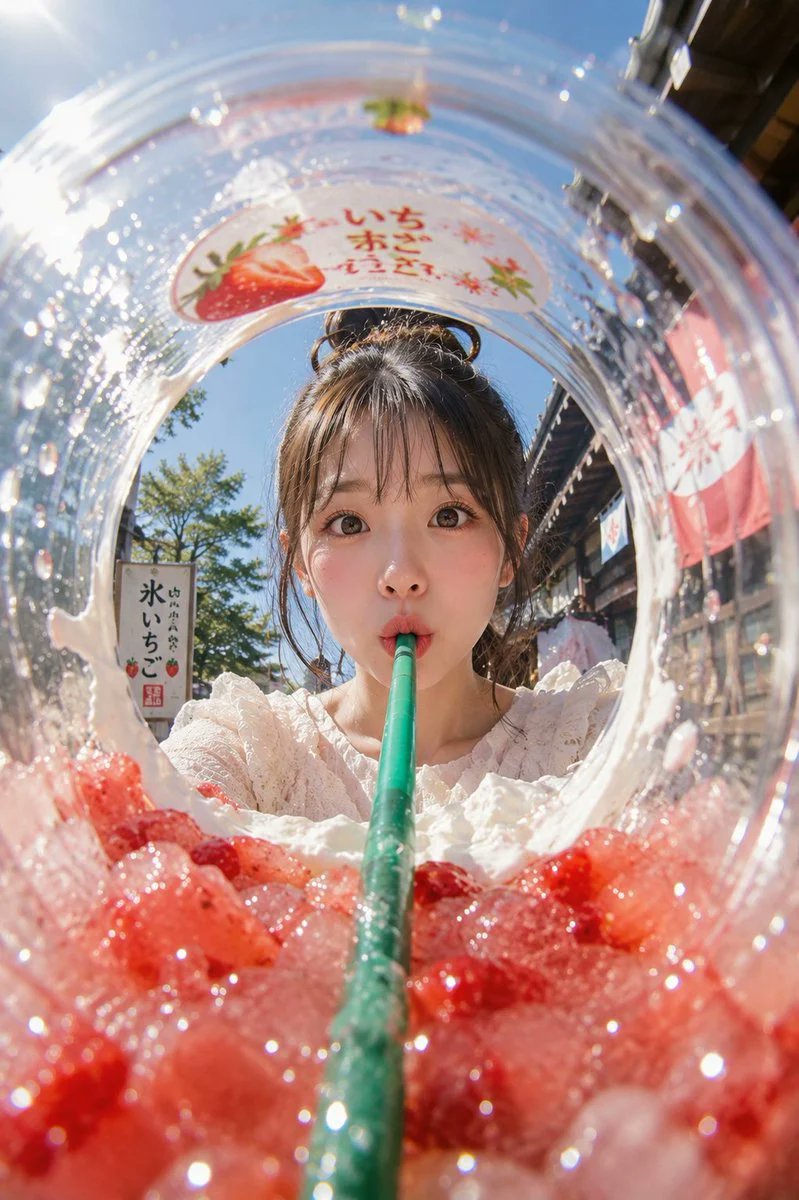 Cup-Interior Summer Drink Ad