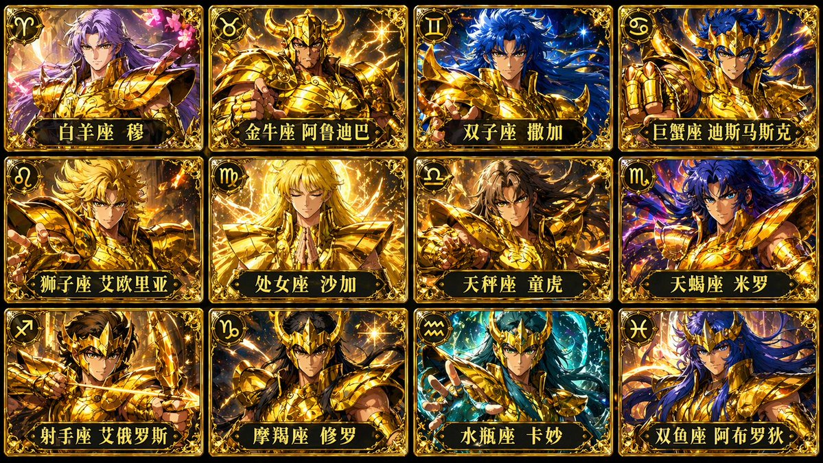 Generate a 12-grid card i...