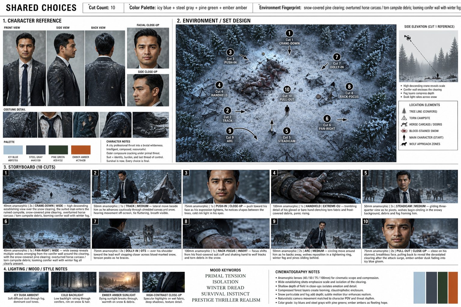 冬季生存惊悚 Storyboard