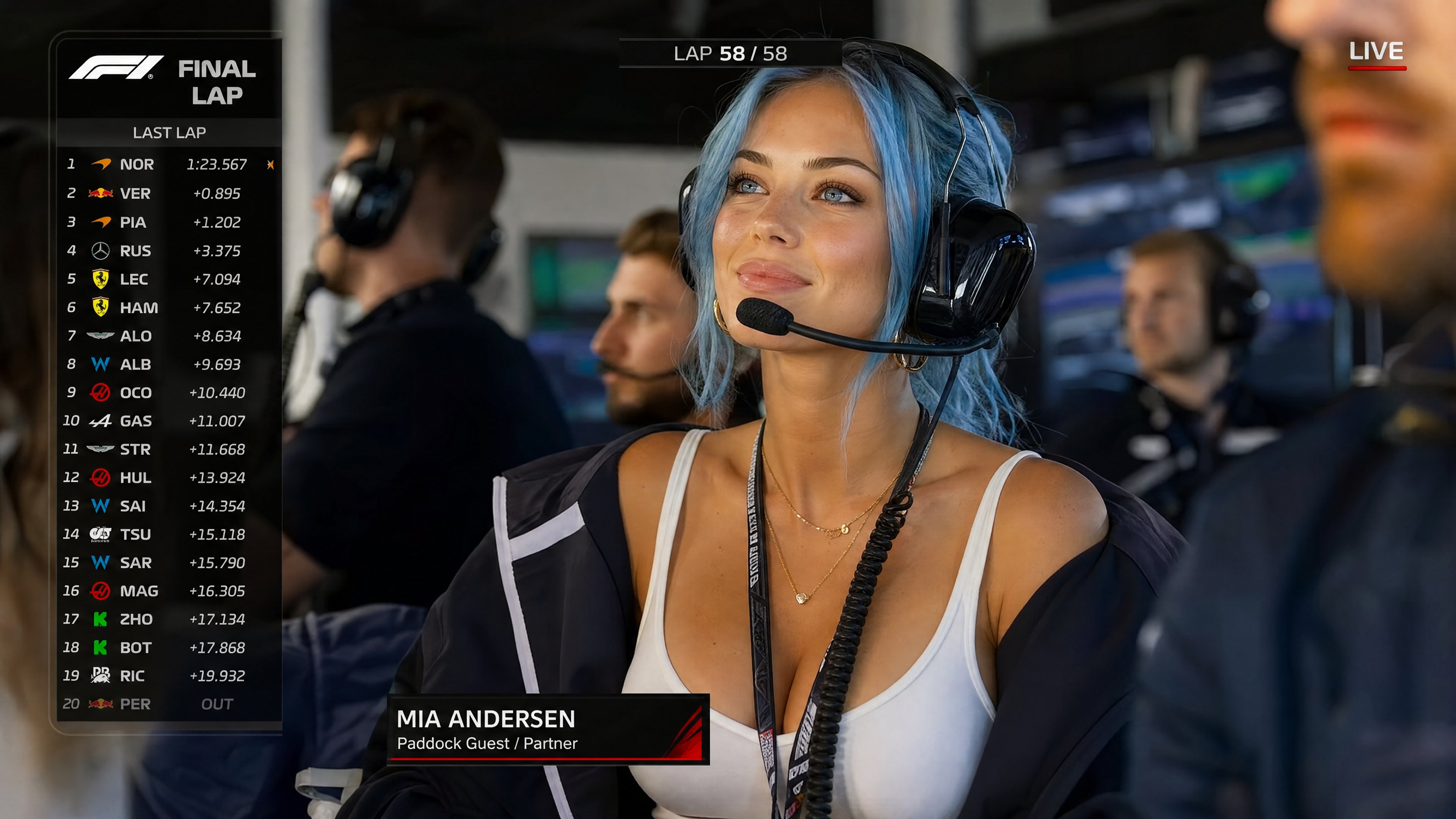 F1 直播转播围场截图