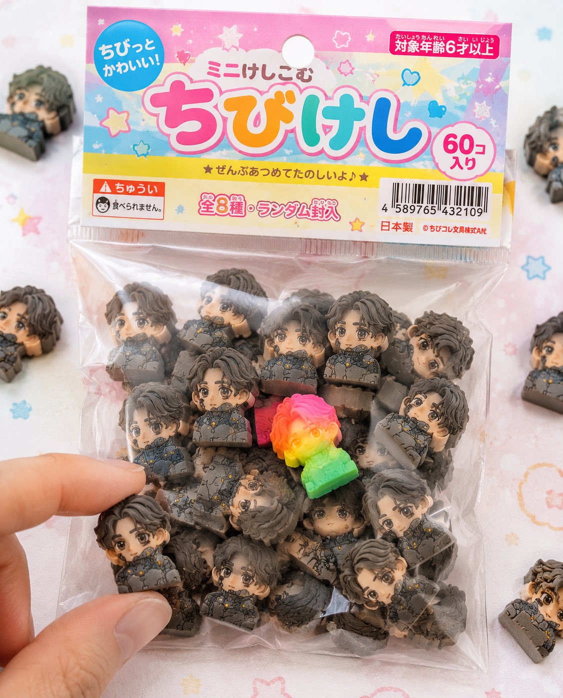复古日系迷你橡皮商品包装
