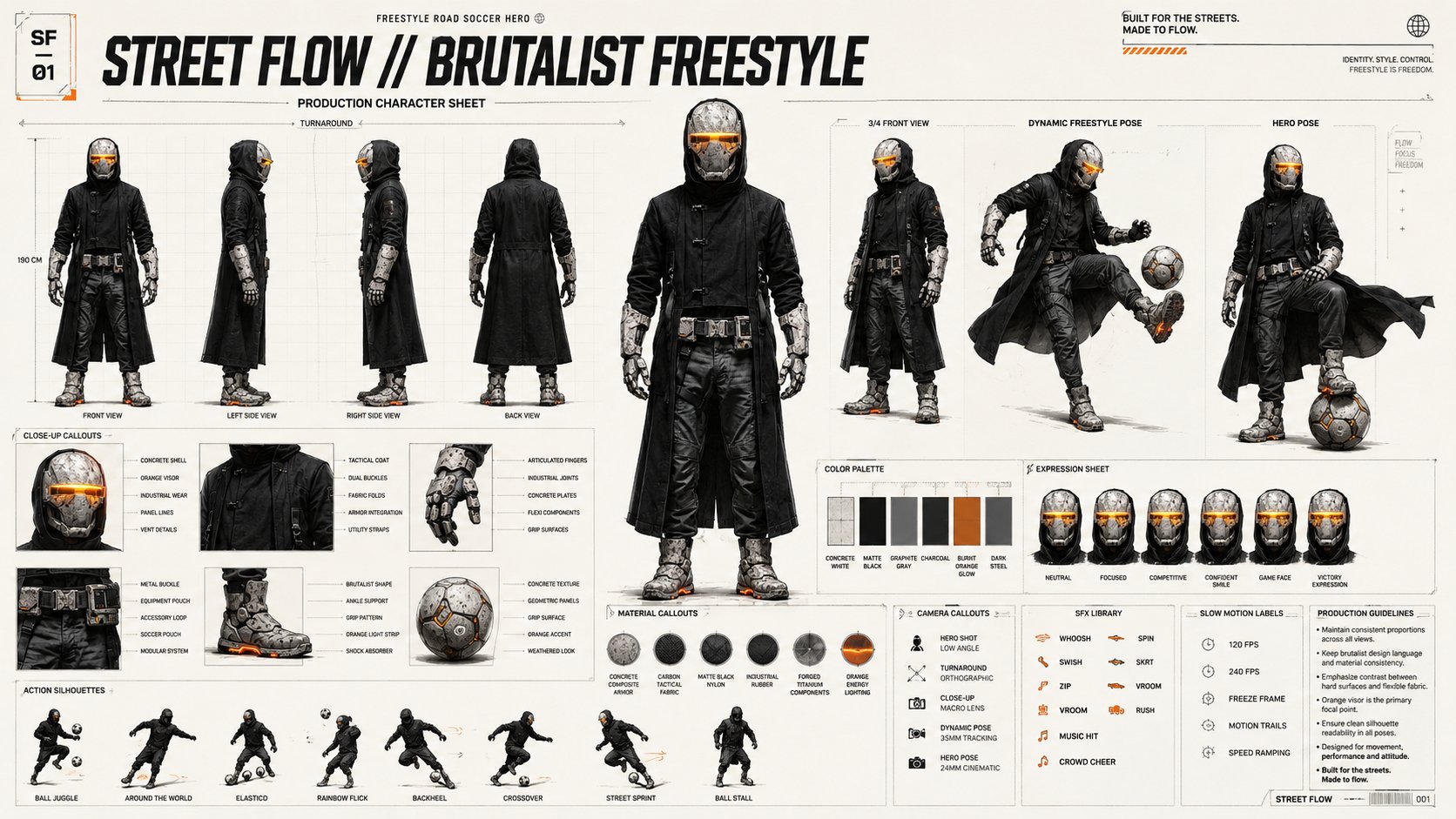 Brutalist Freestyle 角色设定表
