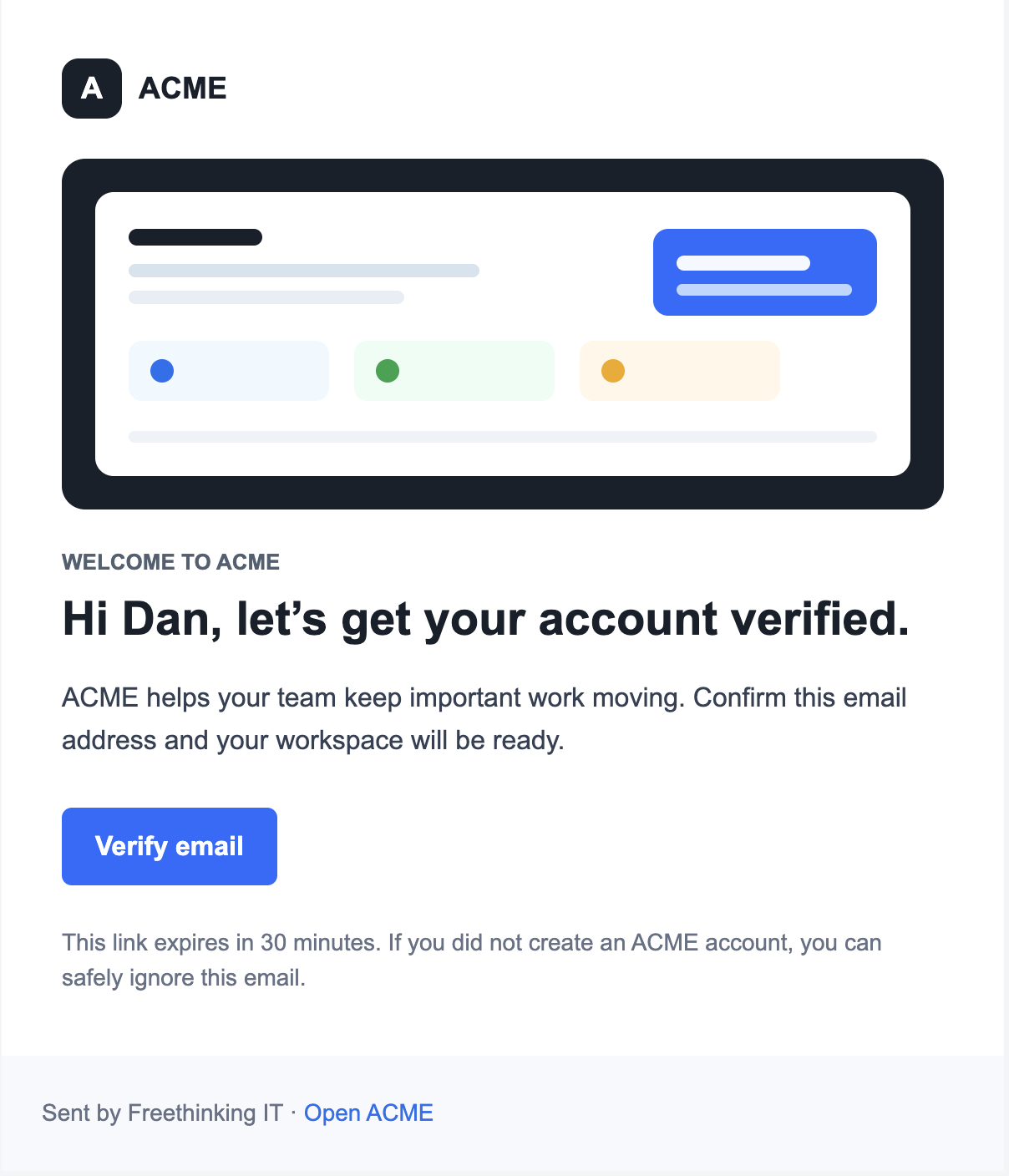 Responsive marketing email generated by inline-email