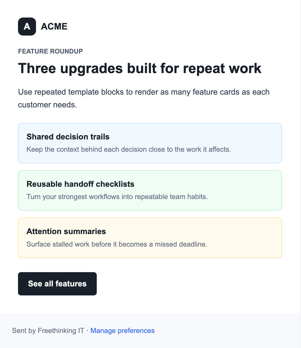 Responsive welcome verification email