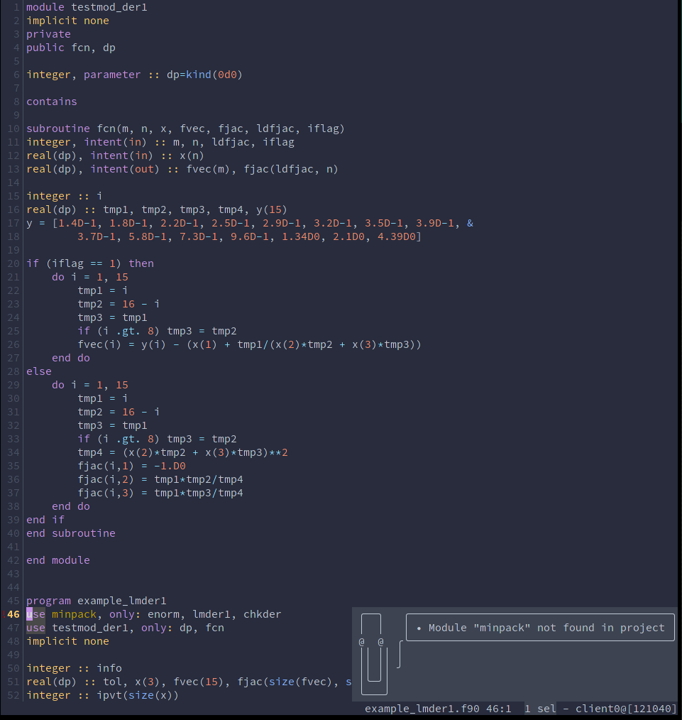 kak fortran syntax