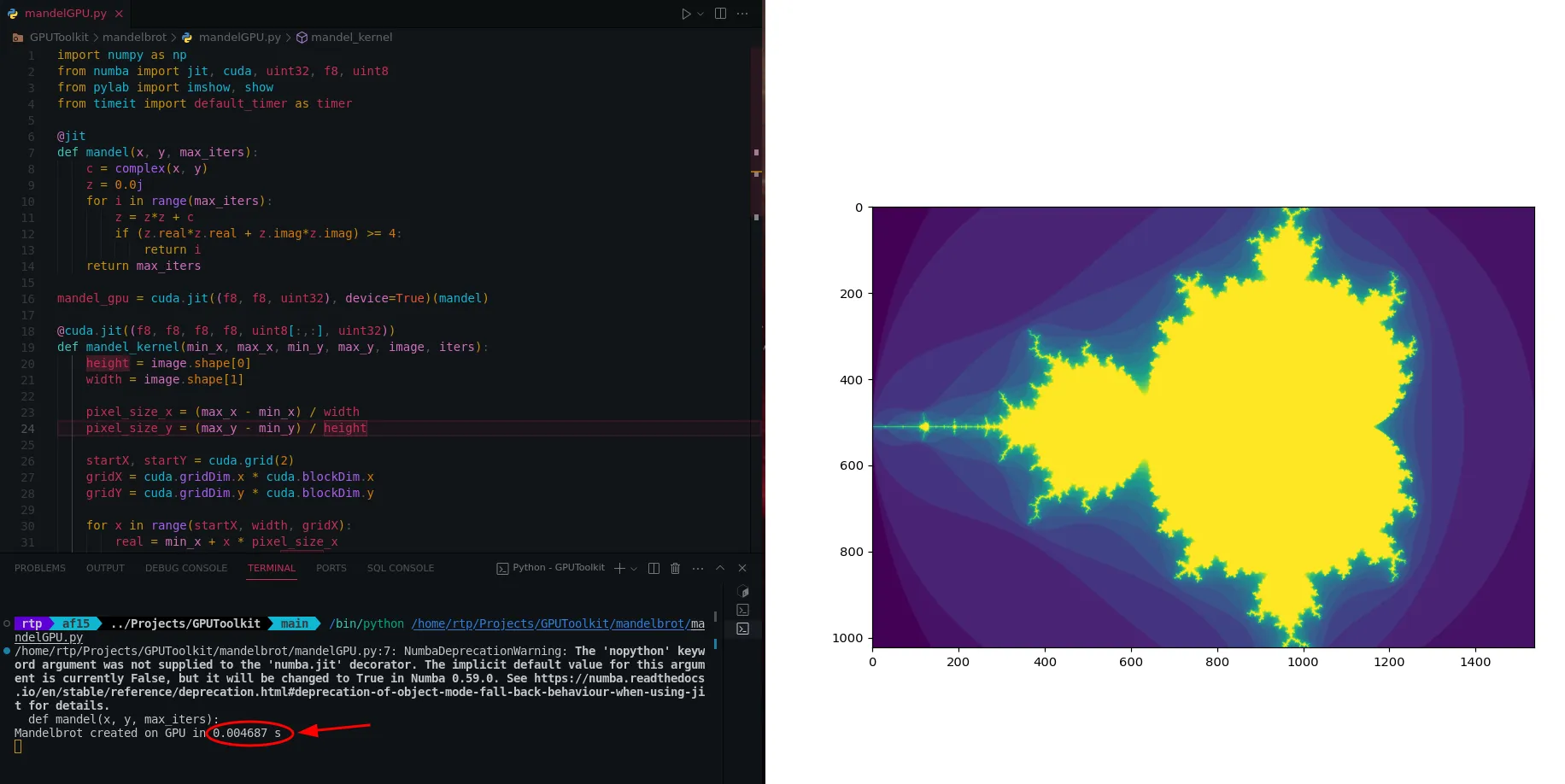 Mandelbrot with GPU