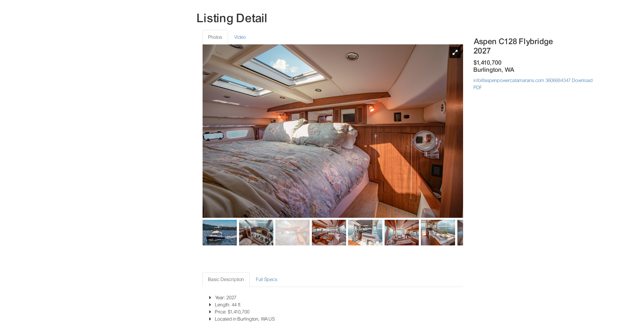 Listing detail