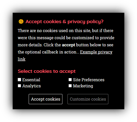 GDPR-cookie in action