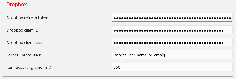 Opening settings