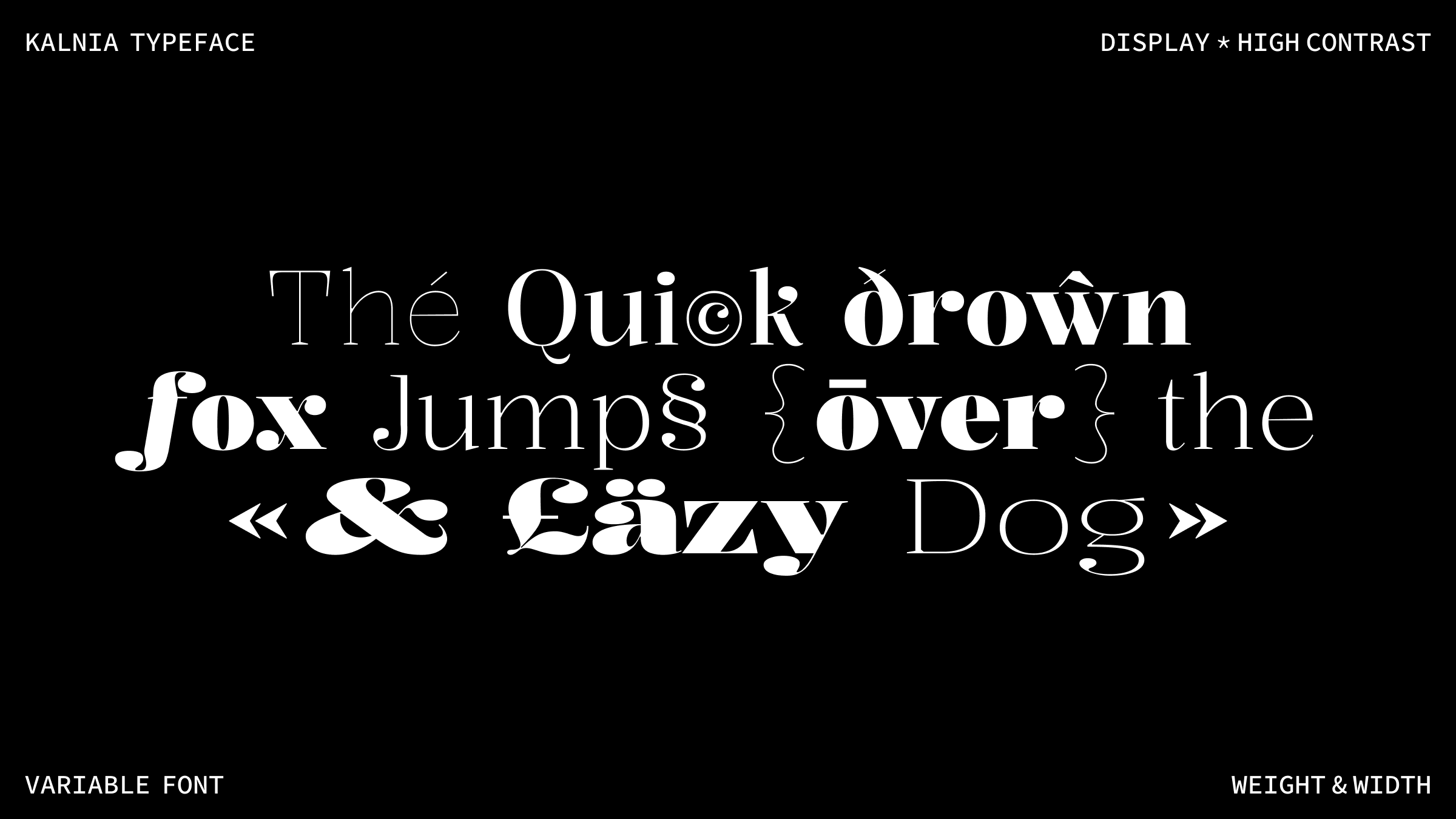 Kalnia Typeface