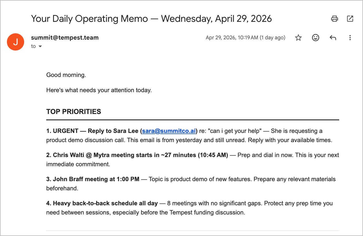 daily-operating-memo output