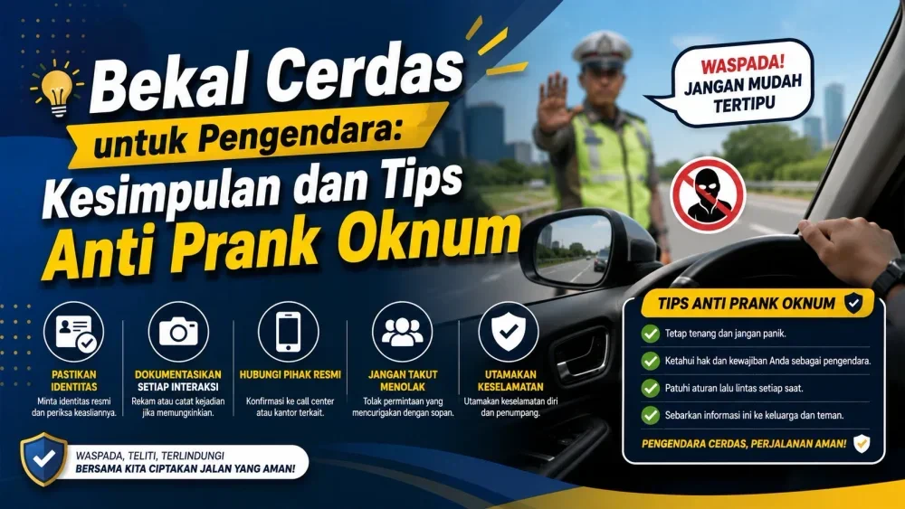 Bekal Cerdas untuk Pengendara: Kesimpulan dan Tips Anti Prank Oknum ๐ก๏ธ๐ต