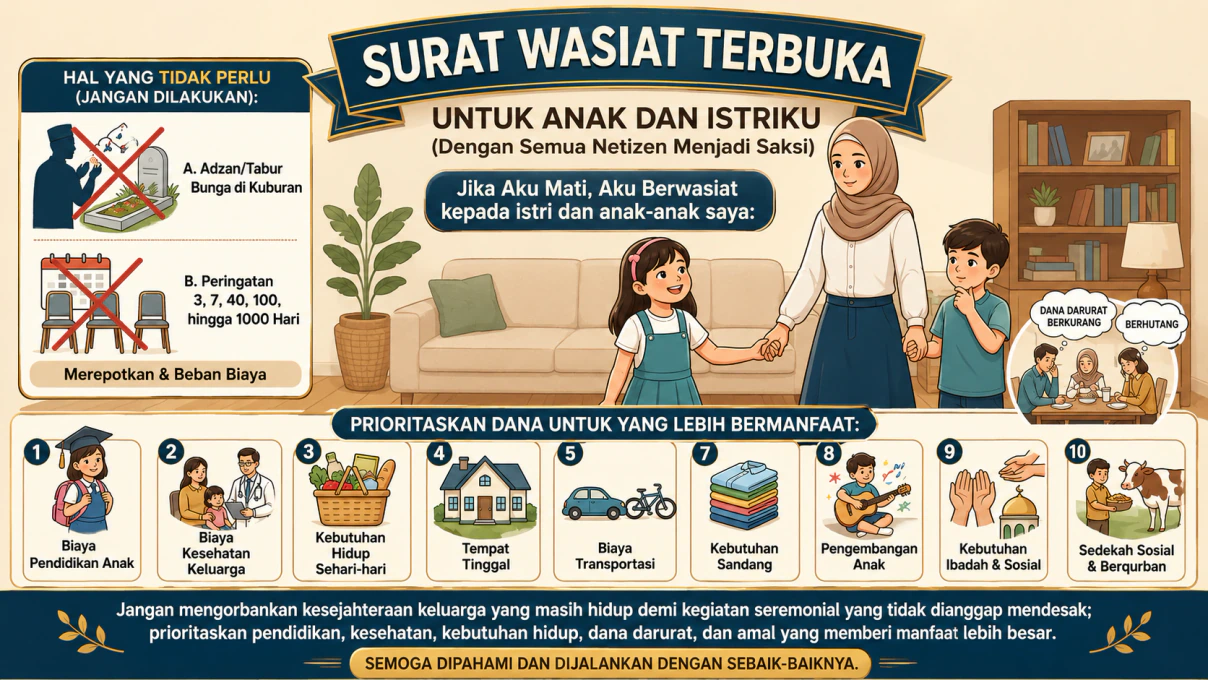 Surat Wasiat Terbuka untuk Keluarga: Bukan Seremonial Kematian