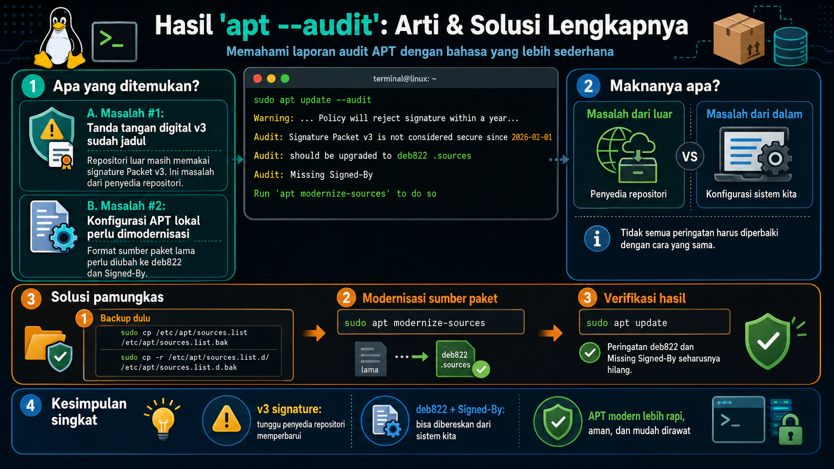 Hasil 'apt --audit': Arti & Solusi Lengkapnya