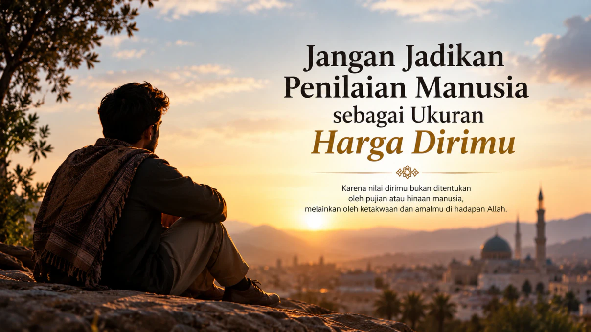 Jangan Jadikan Penilaian Manusia Sebagai Ukuran Harga Dirimu