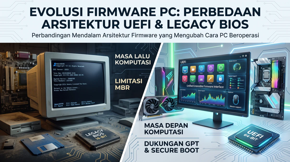 Evolusi Firmware PC: Perbedaan Arsitektur UEFI dan Legacy BIOS