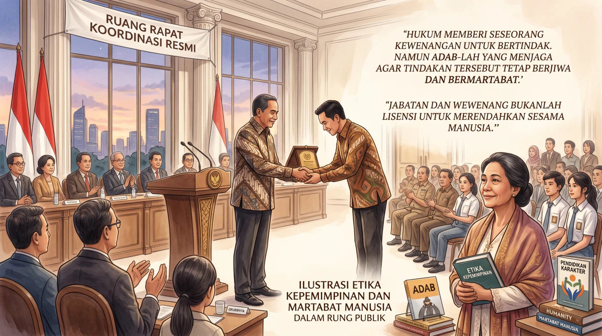Jabatan Boleh Dicabut, Adab Jangan Pernah Hilang