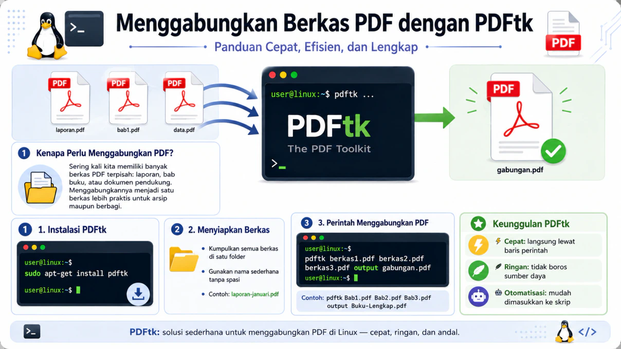 Menggabungkan Berkas PDF dengan PDFtk