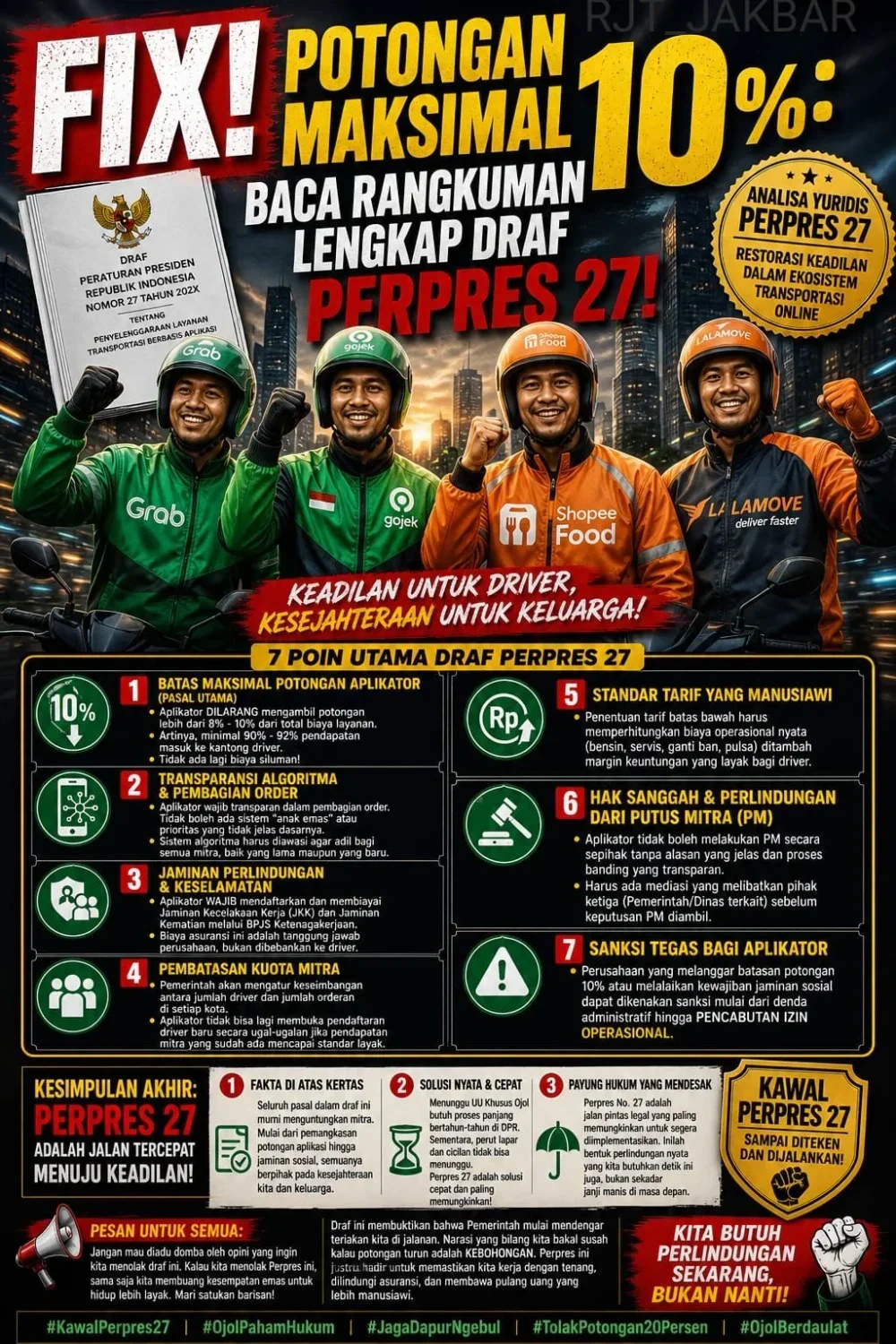 Analisa Yuridis Perpres 27: Restorasi Keadilan dalam Ekosistem Transportasi Online ๐ตโ๏ธ