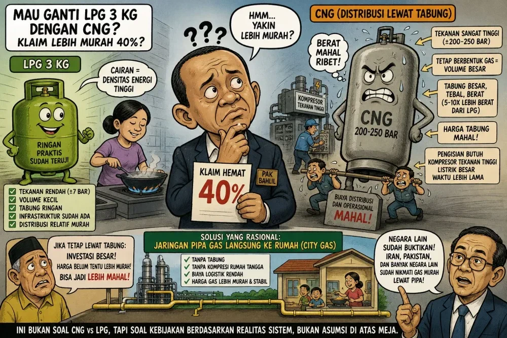 Wacana Ganti LPG 3 Kg ke CNG: Benar Bikin Hemat Atau Malah Rakyat yang Buntung? โฝ๐ธ