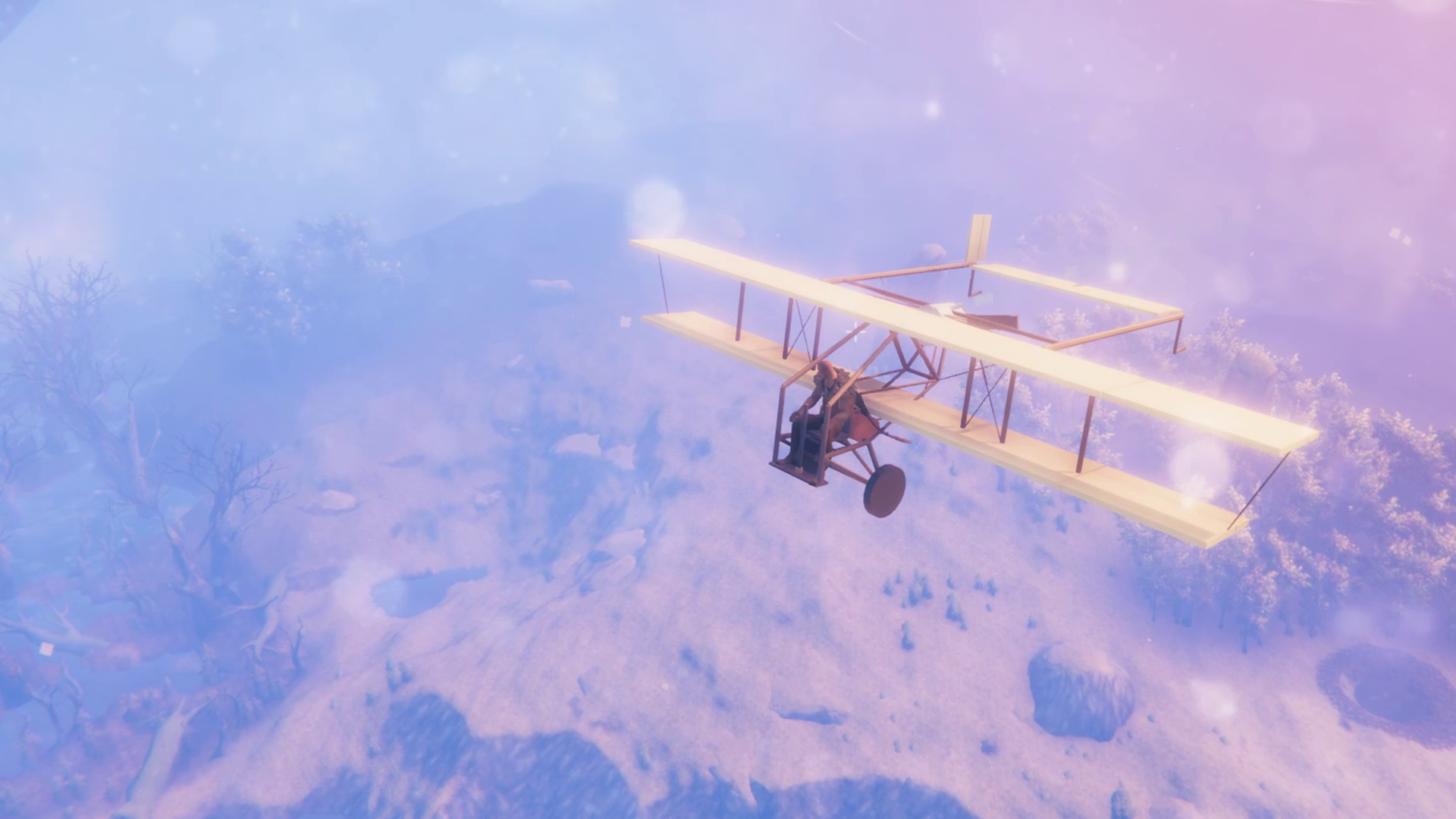 Take to the skies in the single-seat alpha biplane.