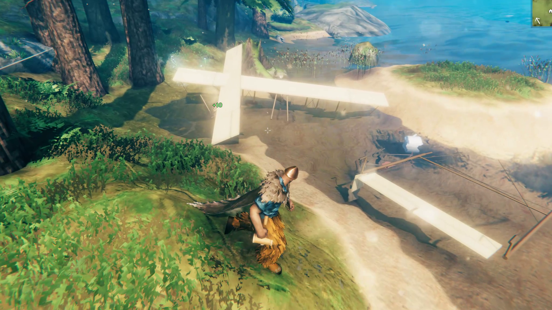 Hard crashes can break the aircraft into separate pieces.