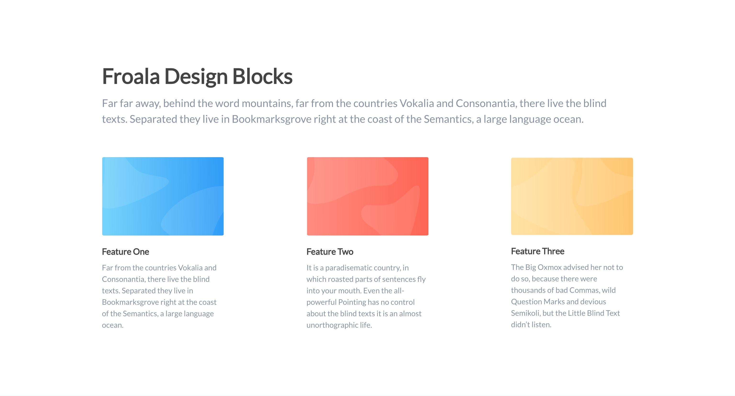 Design Blocks Froala