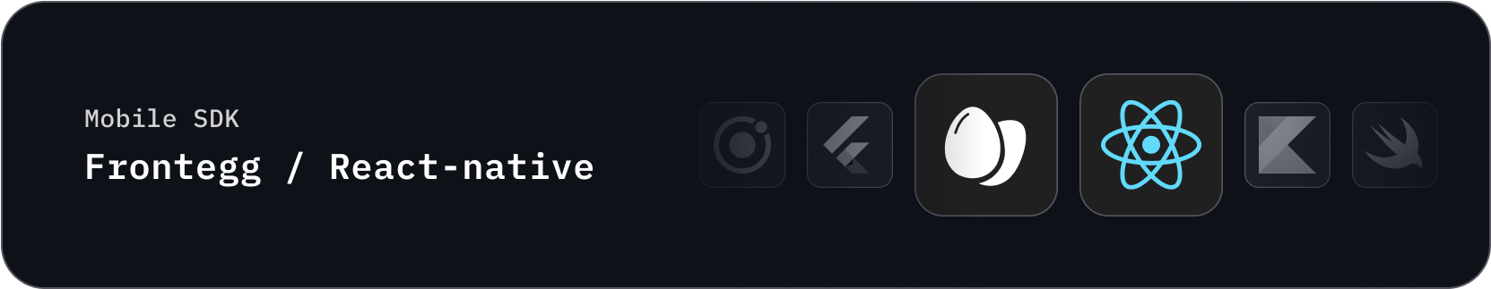 Frontegg React Native SDK