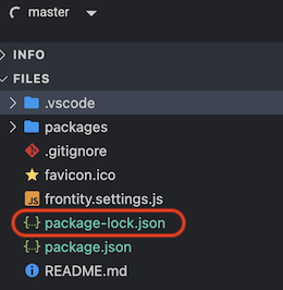 StackBlitz new package-lock.json created