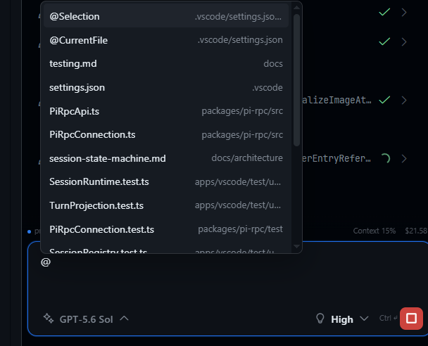 Workspace references
