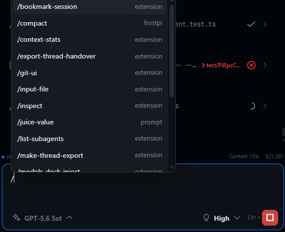 Slash commands