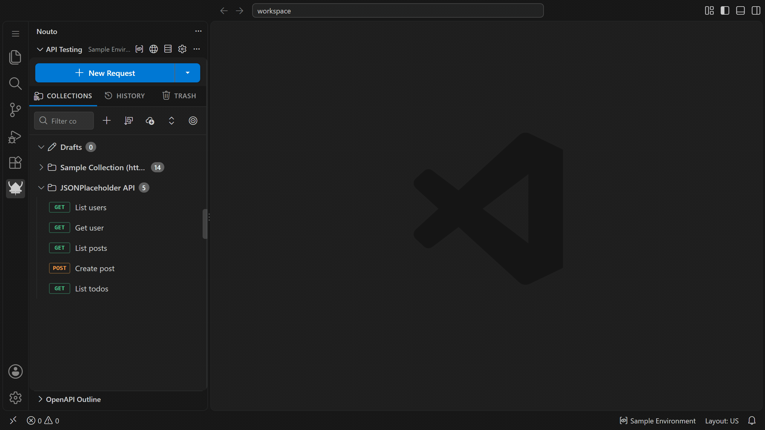 Creating a folder in a collection, dragging requests into it, reordering them, and adding a sub-folder