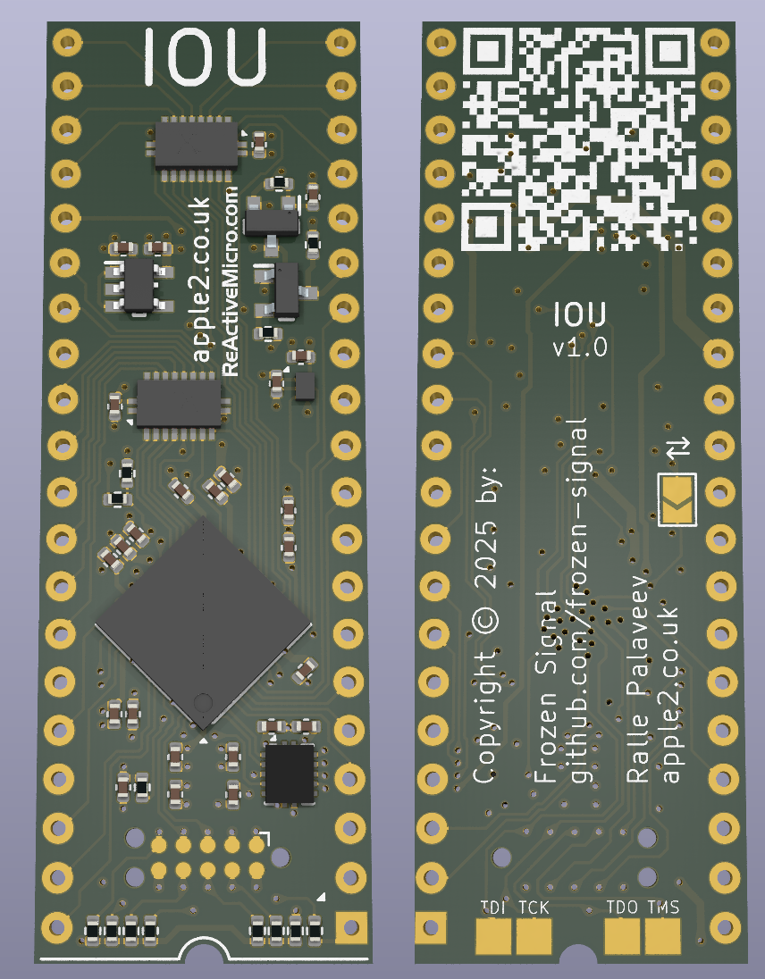 Apple IIe IOU 3V3, from the project README