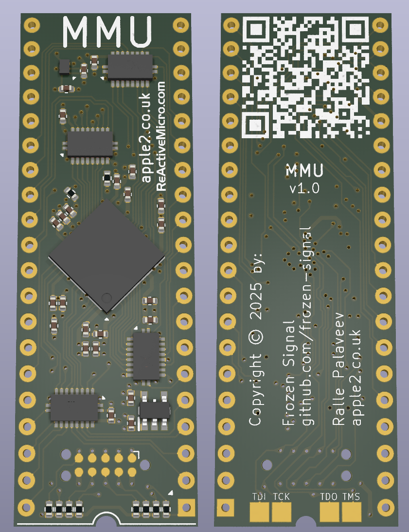 Apple IIe MMU 3V3, from the project README